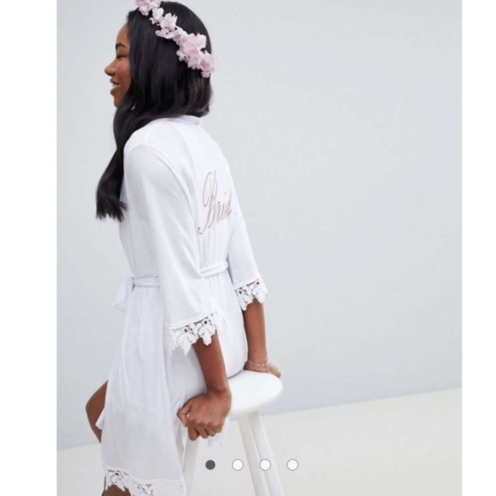 ASOS Bridal Robe White Small